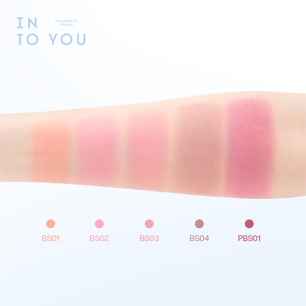 INTO YOU Cream Blush Stick Water Blurring, 5 in 1 Multi-purpose Makeup Balm Stick, Hydrating Blush Tint for Cheeks & Eyes, Lightweight, Long Wearing, Easy to Apply & Blend, BS04
