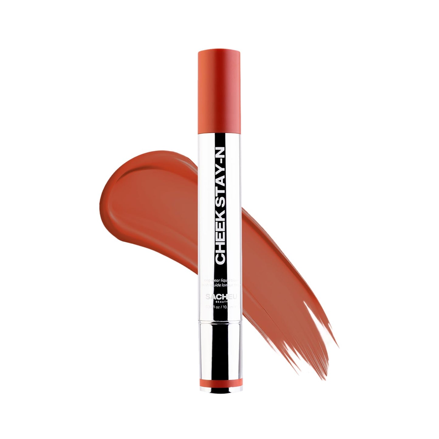 Sacheu Cheek STAY-N Liquid Blush for Cheeks — High Pigment, Buildable, Lightweight Cream Blush for Dewy & Radiant Flushed Cheeks — Long-lasting & Cruelty Free, I'm Flirty