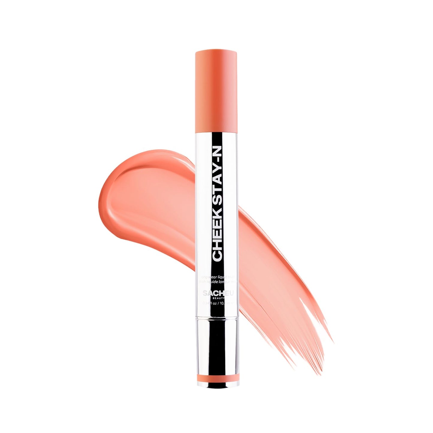 Sacheu Cheek STAY-N Liquid Blush for Cheeks — High Pigment, Buildable, Lightweight Cream Blush for Dewy & Radiant Flushed Cheeks — Long-lasting & Cruelty Free, I'm Flirty