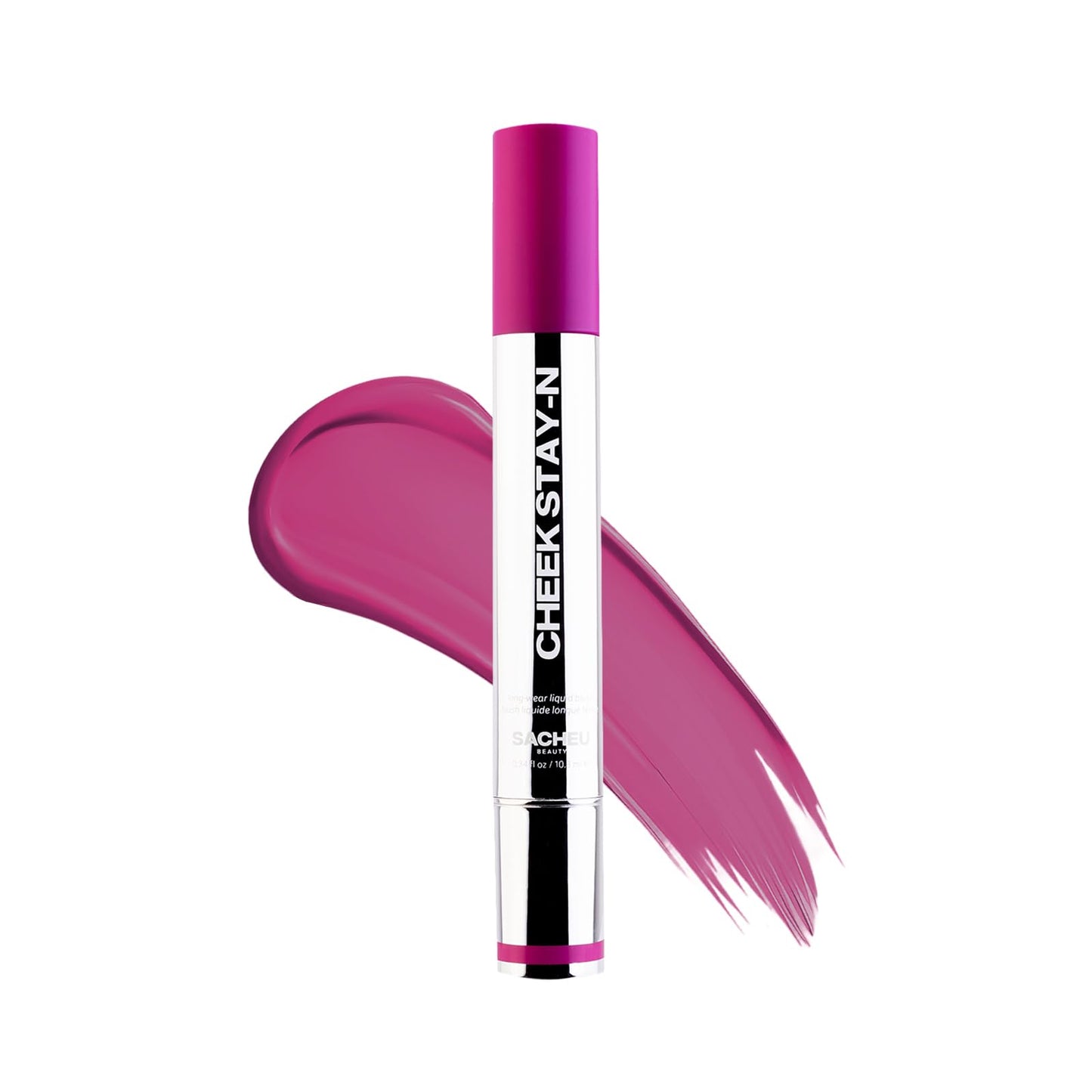 Sacheu Cheek STAY-N Liquid Blush for Cheeks — High Pigment, Buildable, Lightweight Cream Blush for Dewy & Radiant Flushed Cheeks — Long-lasting & Cruelty Free, I'm Flirty