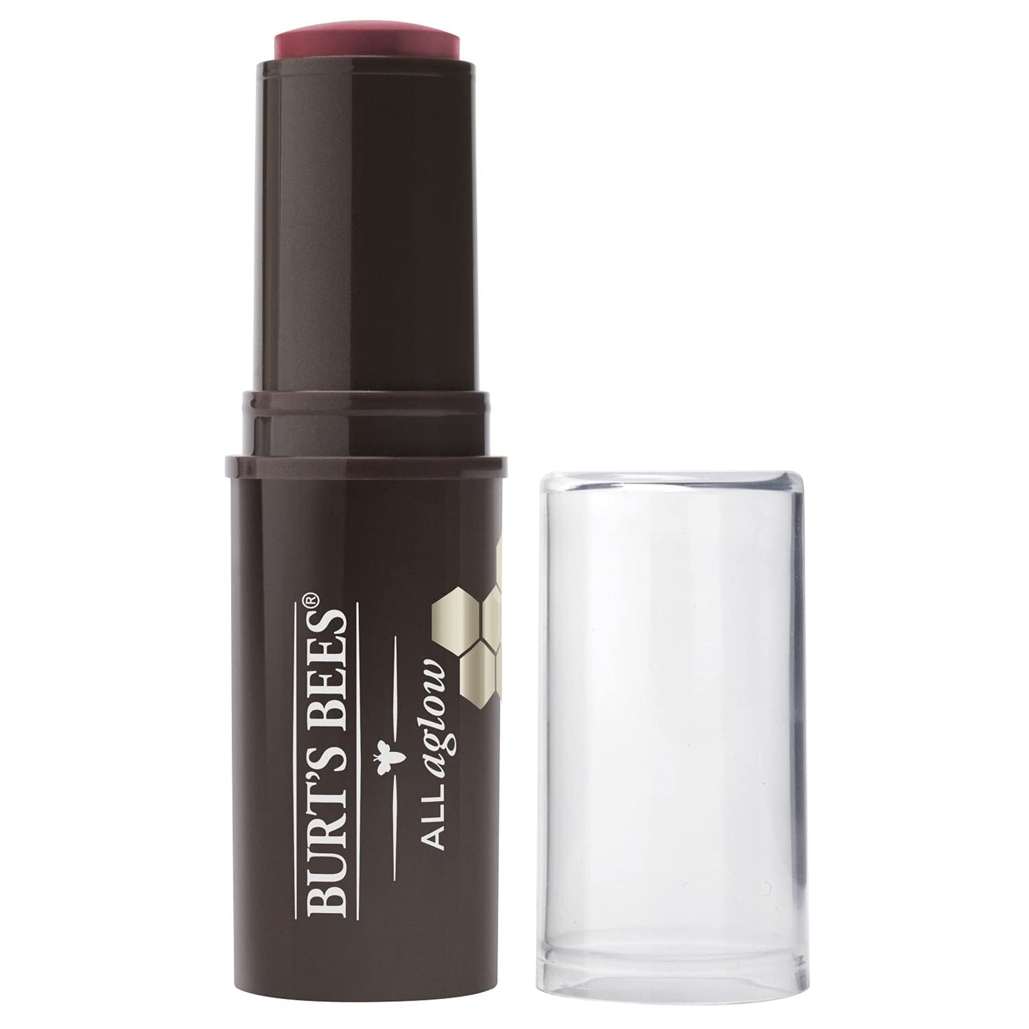 Burts Bees 100% Natural All Aglow Lip & Cheek Stick, Blush Bay - 1 Tube