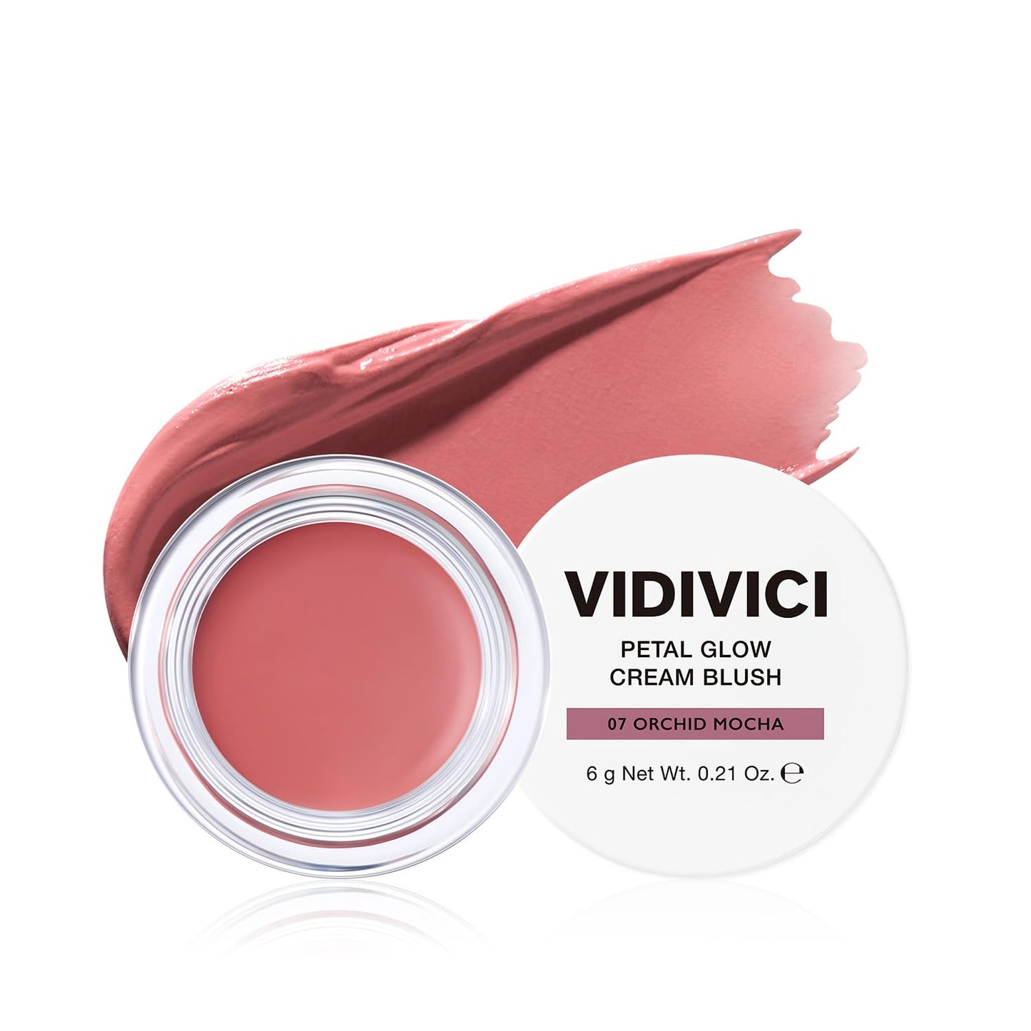 VIDIVICI Petal Glow Cream Blush, Multi-Shade Cream Blusher for Natural Radiant Cheeks, K-Beauty Long-Lasting Hydrating Color - 6g, 0.21oz (PEONY MILK)