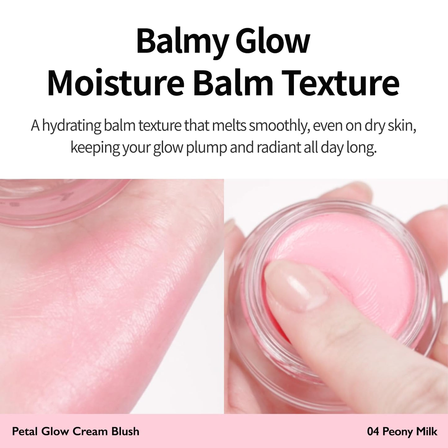 VIDIVICI Petal Glow Cream Blush, Multi-Shade Cream Blusher for Natural Radiant Cheeks, K-Beauty Long-Lasting Hydrating Color - 6g, 0.21oz (PEONY MILK)
