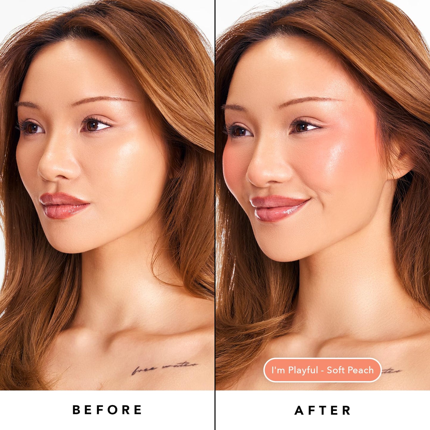 Sacheu Cheek STAY-N Liquid Blush for Cheeks — High Pigment, Buildable, Lightweight Cream Blush for Dewy & Radiant Flushed Cheeks — Long-lasting & Cruelty Free, I'm Flirty