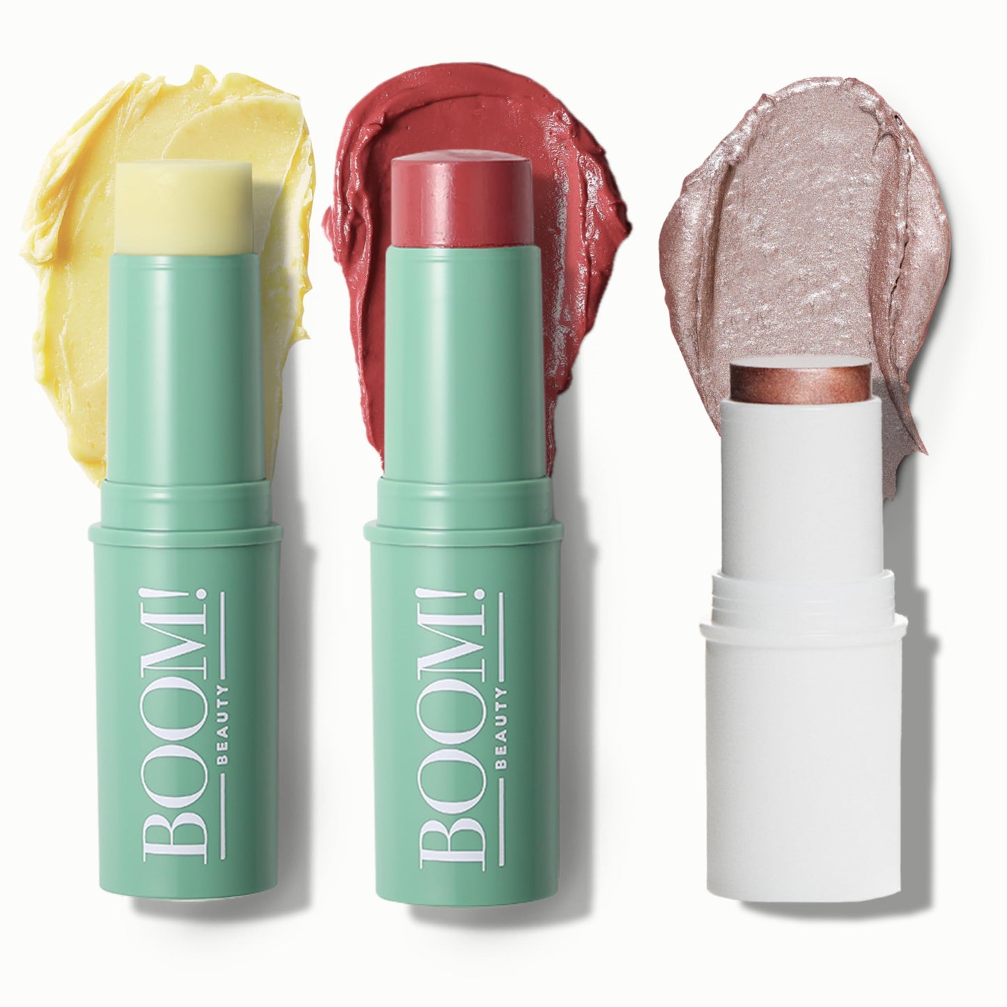 Boomstick Rose Nude ® All-in-One Cream Blush for Cheeks, Eyes & Lips, Long-Wearing, Blendable Makeup Blush Stick for Mature Skin, Cruelty-Free Lip Cheek Tint with Skincare Benefits