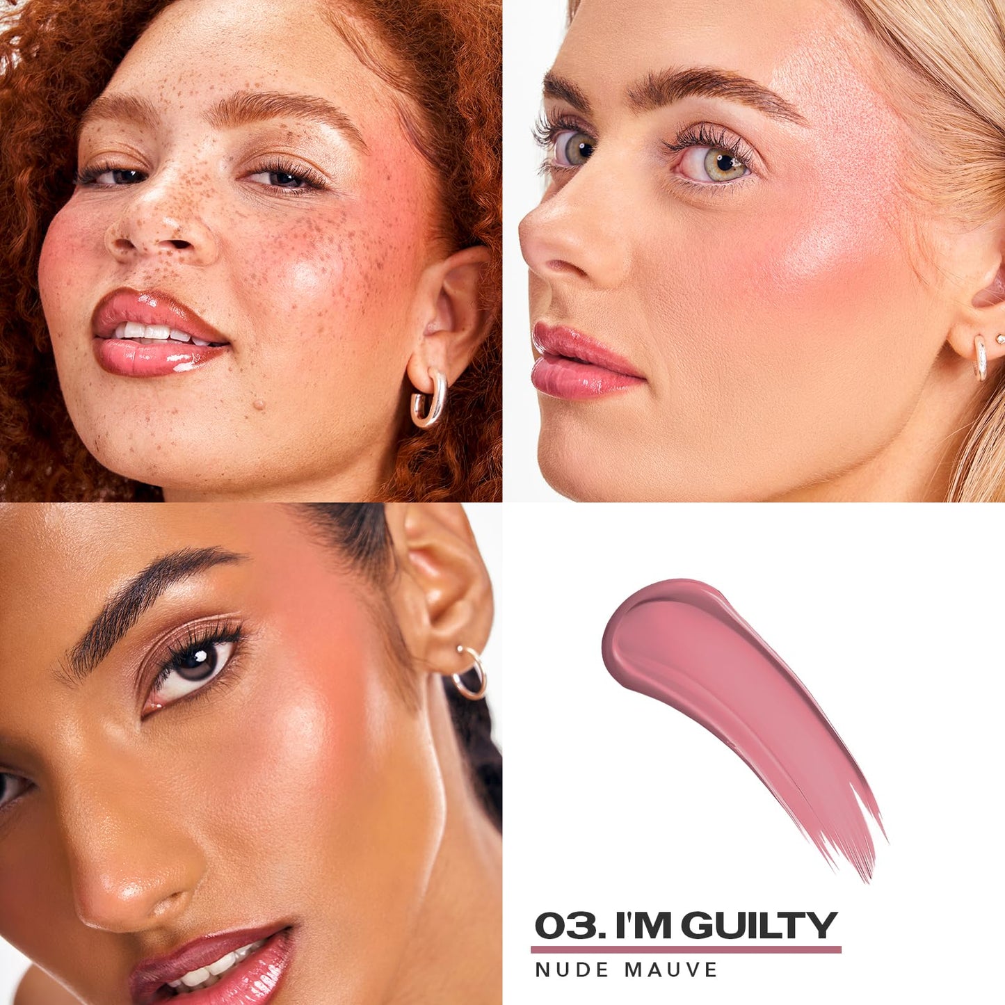 Sacheu Cheek STAY-N Liquid Blush for Cheeks — High Pigment, Buildable, Lightweight Cream Blush for Dewy & Radiant Flushed Cheeks — Long-lasting & Cruelty Free, I'm Flirty